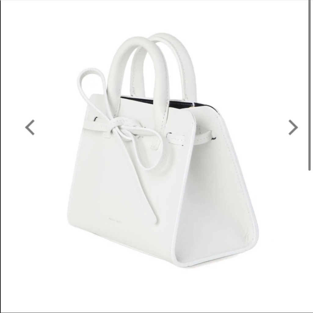 New In Box Mansur Gavriel Mini Mini Sun Bag White